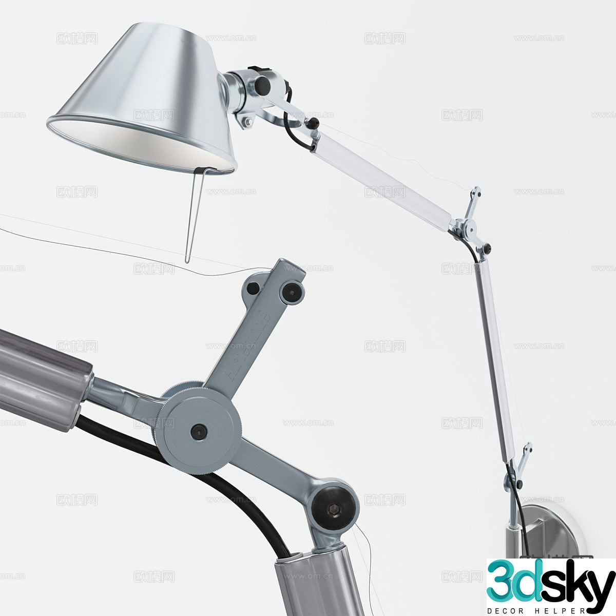 Modern wall light 3d model