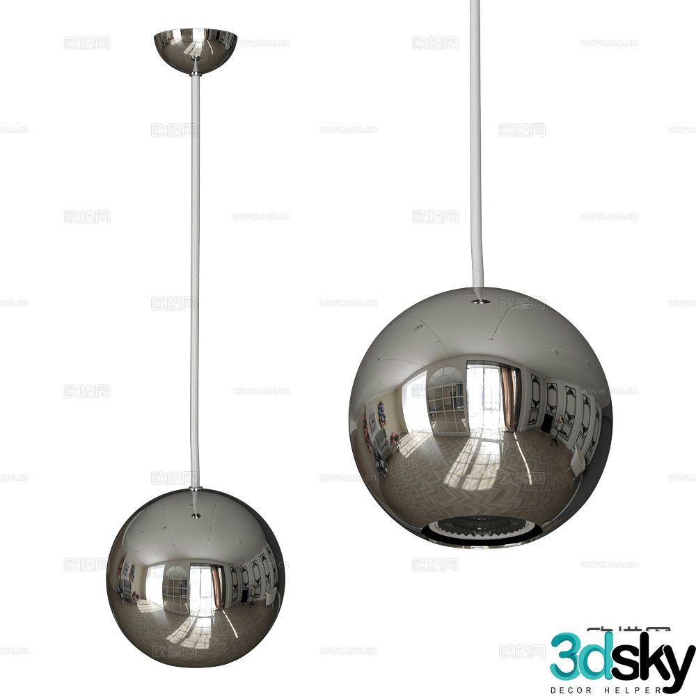 ANCARD spherical chandelier 3d model