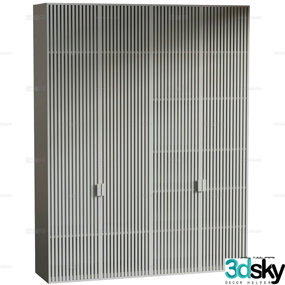Modern wardrobe 3d model