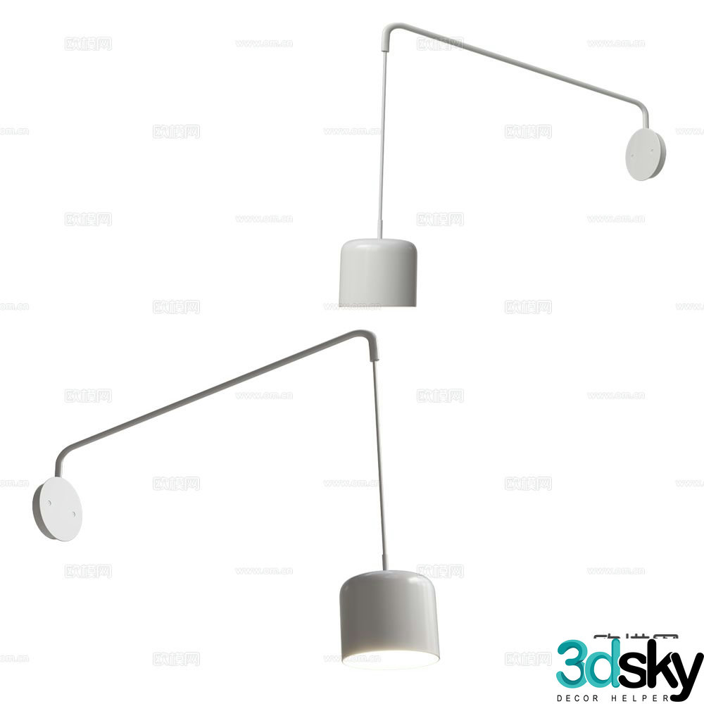 Ole minimalist wall light 3d model