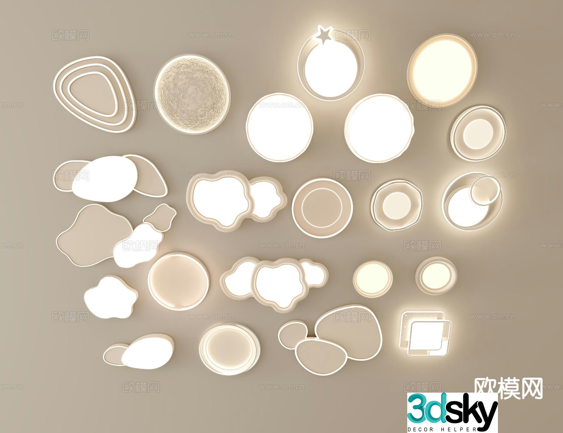 Modern ceiling lamp living room ceiling lamp children’s ceiling lamp 3d model
