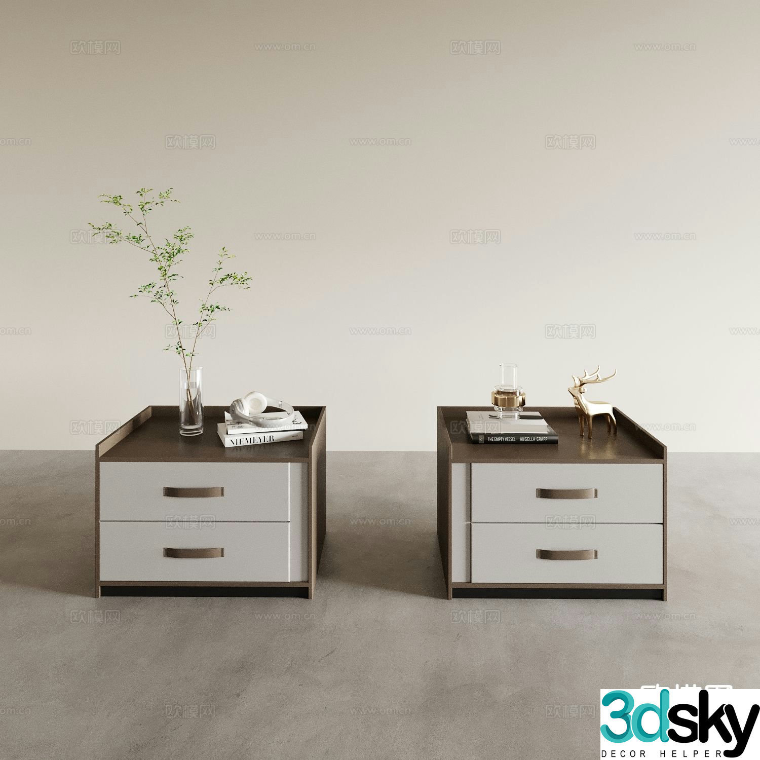bedside table 3d model
