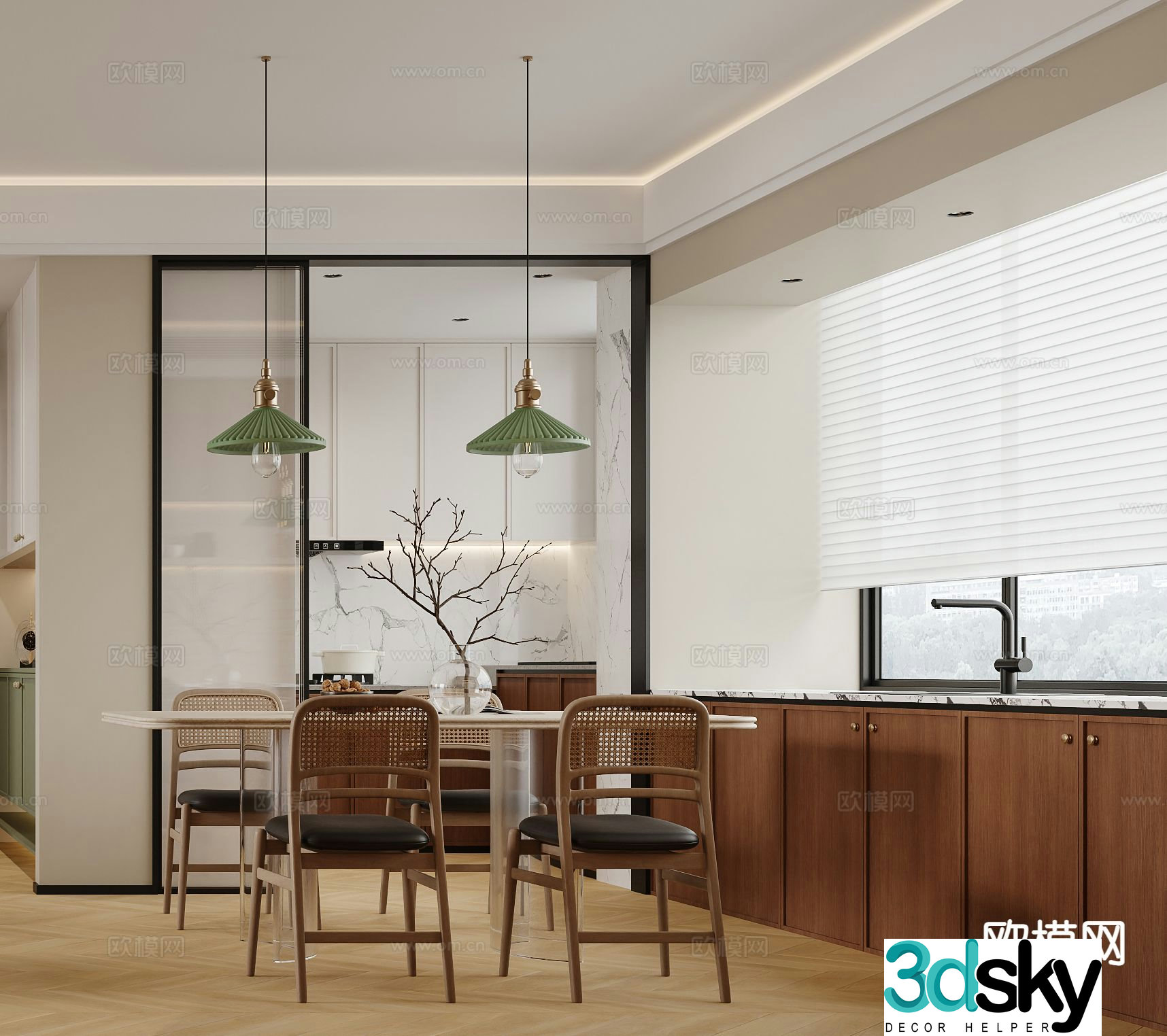 Wabi Sabi restaurant 3d model