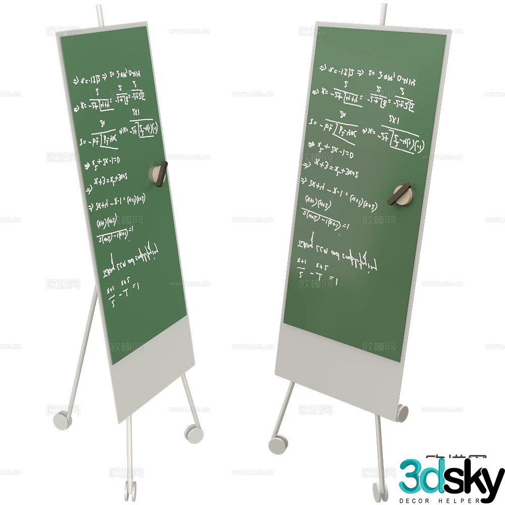 CHAT BOARD drawing board exhibition board 3d model