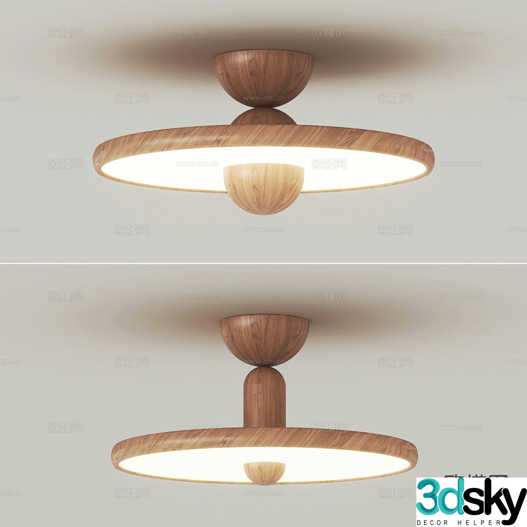 Medieval style ceiling lamp 3d model