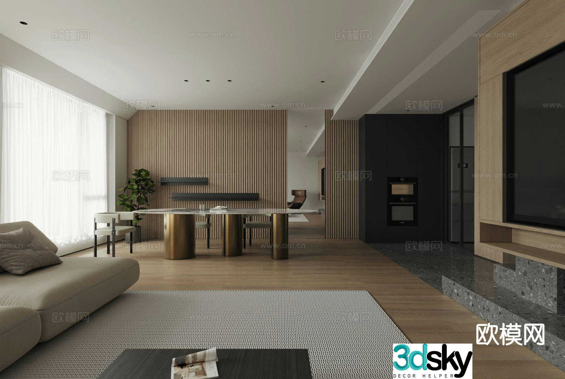 Italian restaurant 3d model
