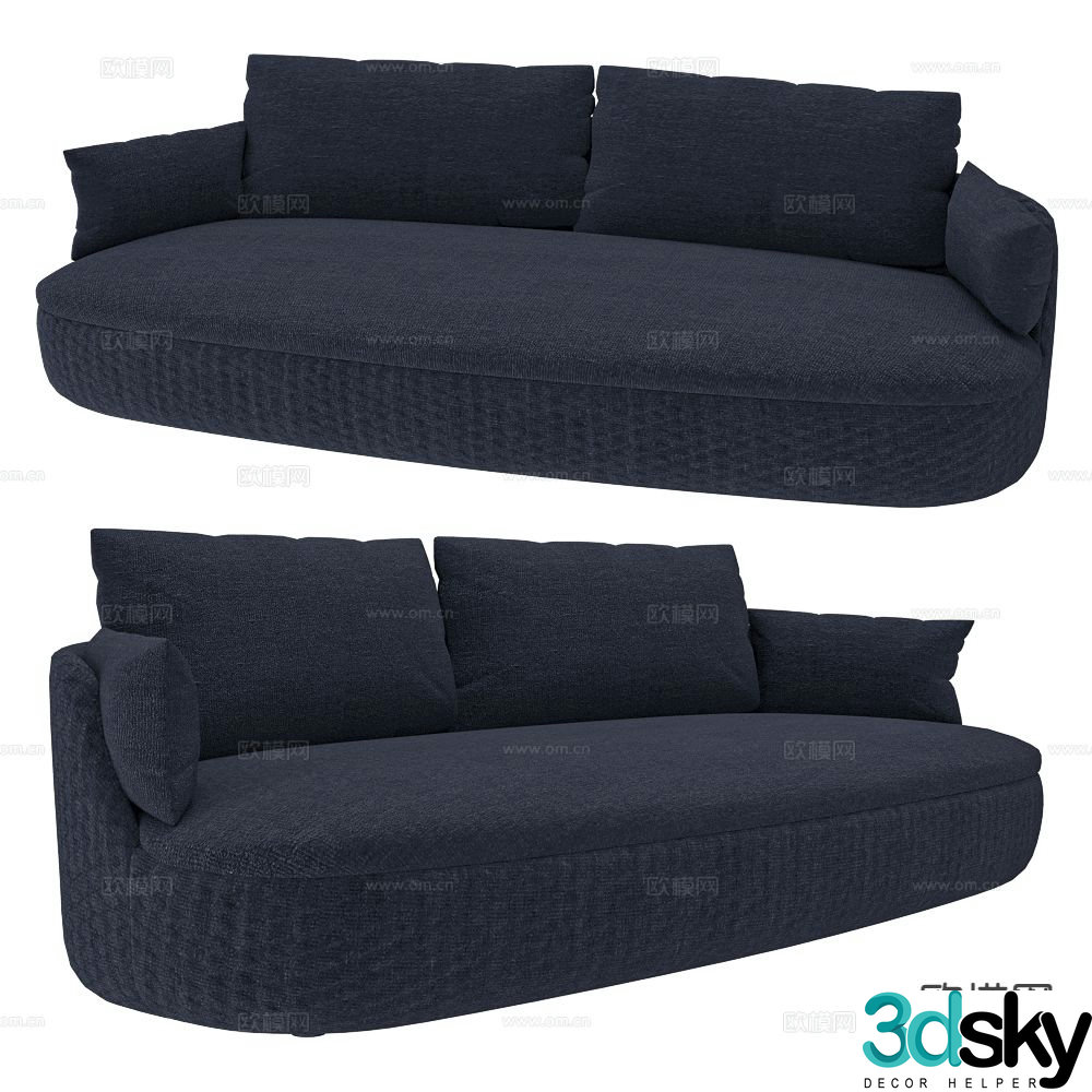 Moooi loveseat 3d model