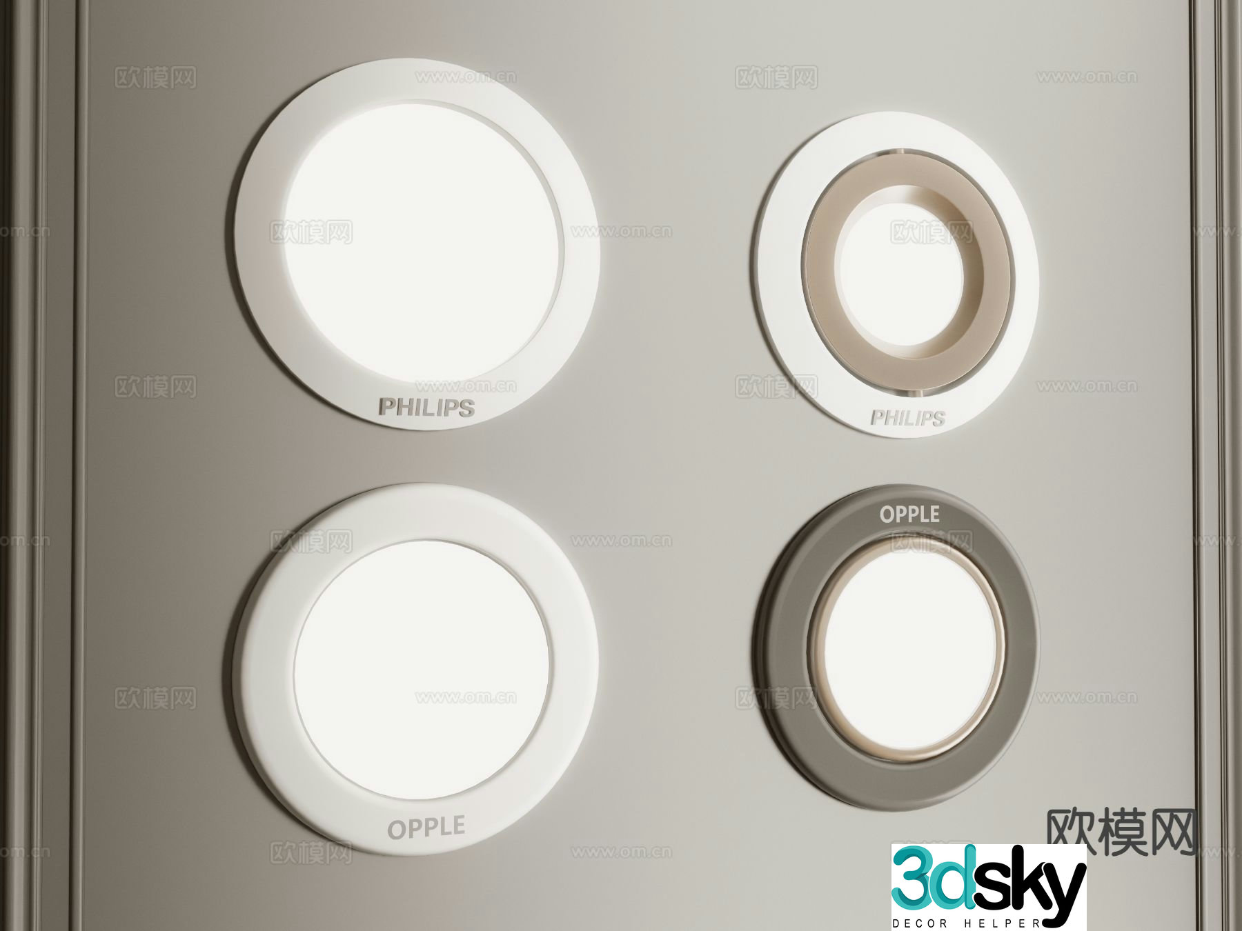 Modern downlight spotlight 3d model