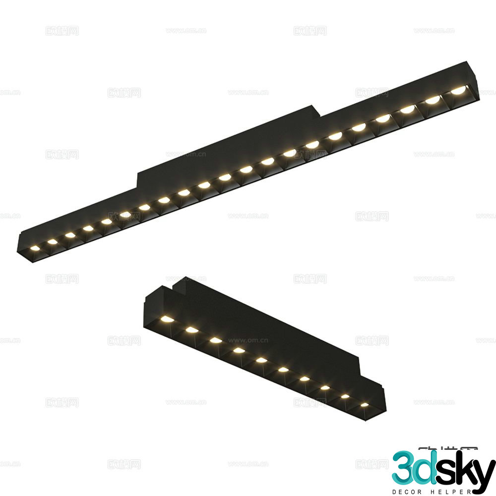 ANCARD track light grille light 3d model