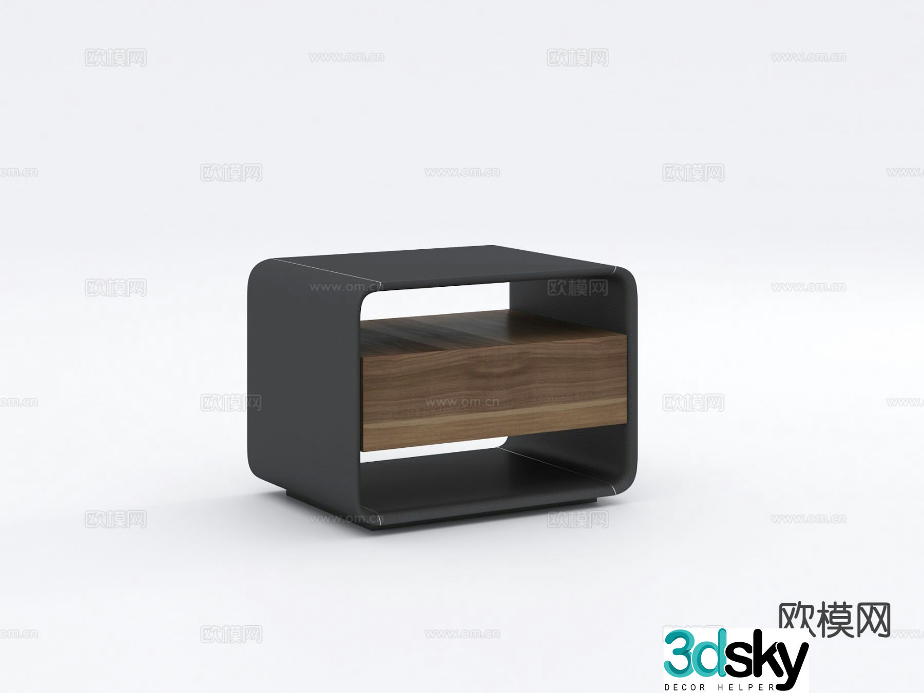 Modern bedside table 3d model