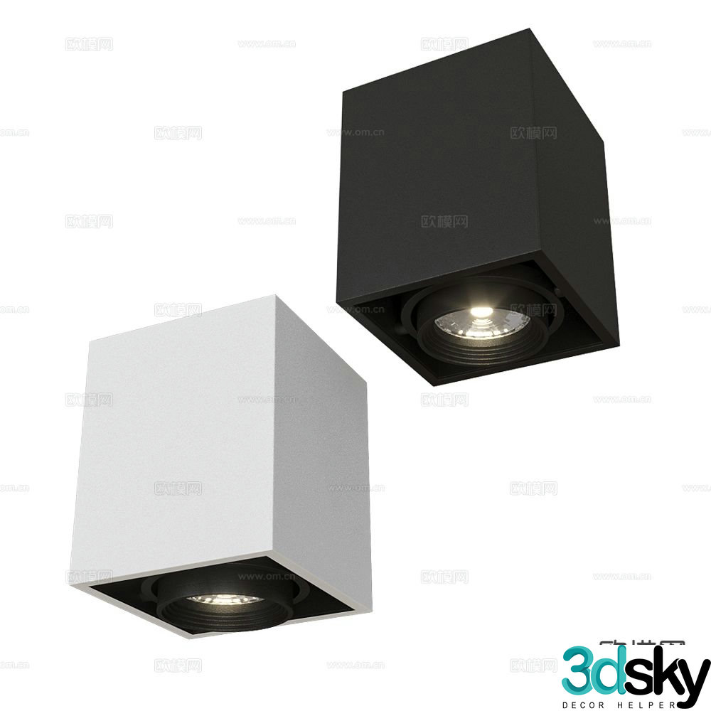 ANCARD downlight spotlight track light 3d model
