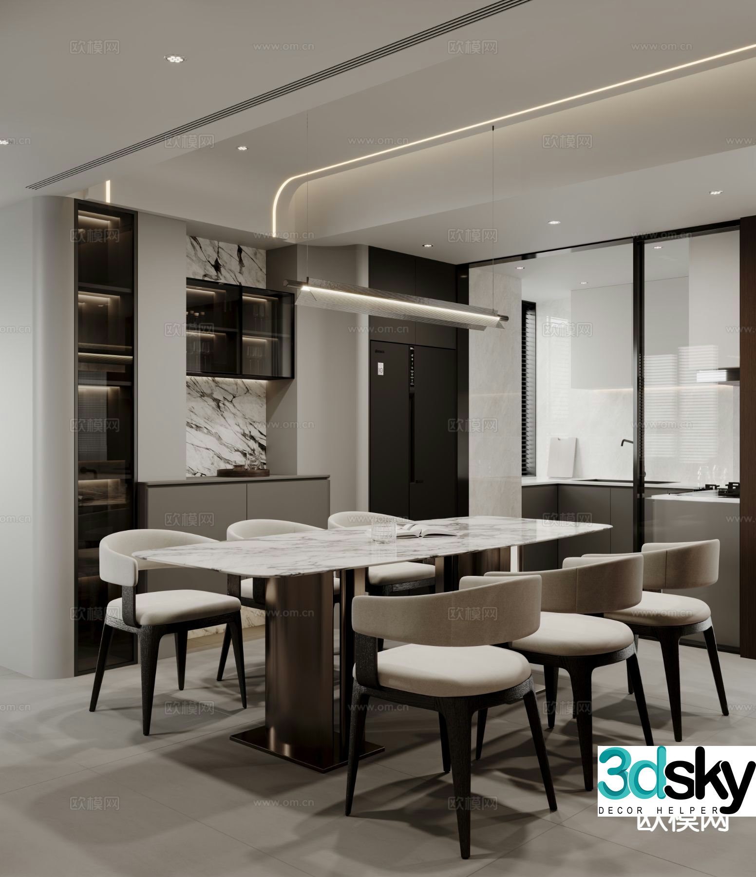 Italian restaurant 3d model