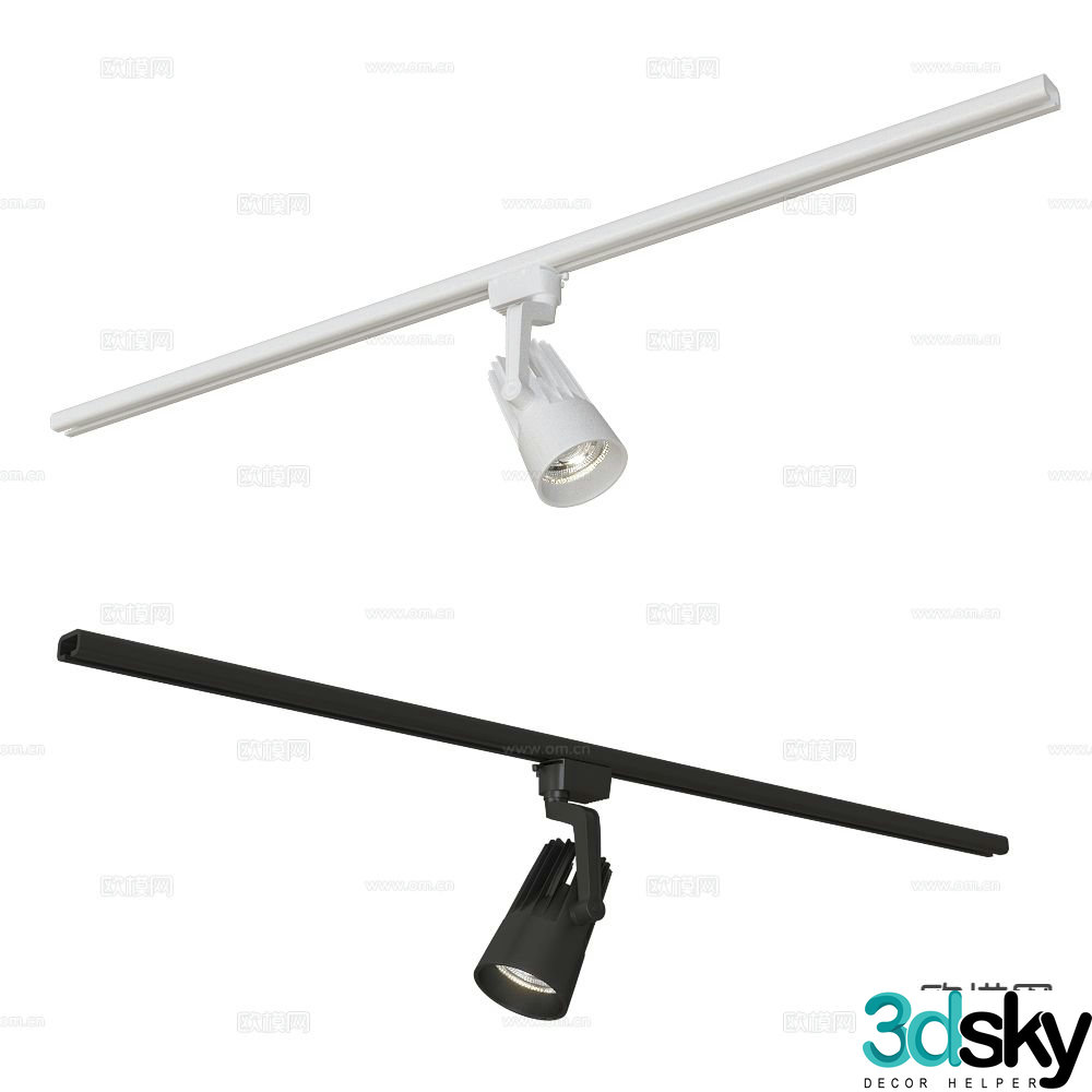 ANCARD downlight spotlight track light 3d model