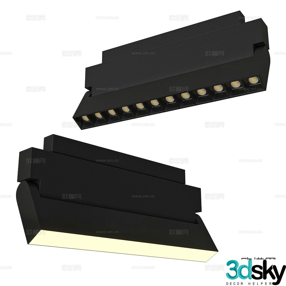 ANCARD track light grille light 3d model
