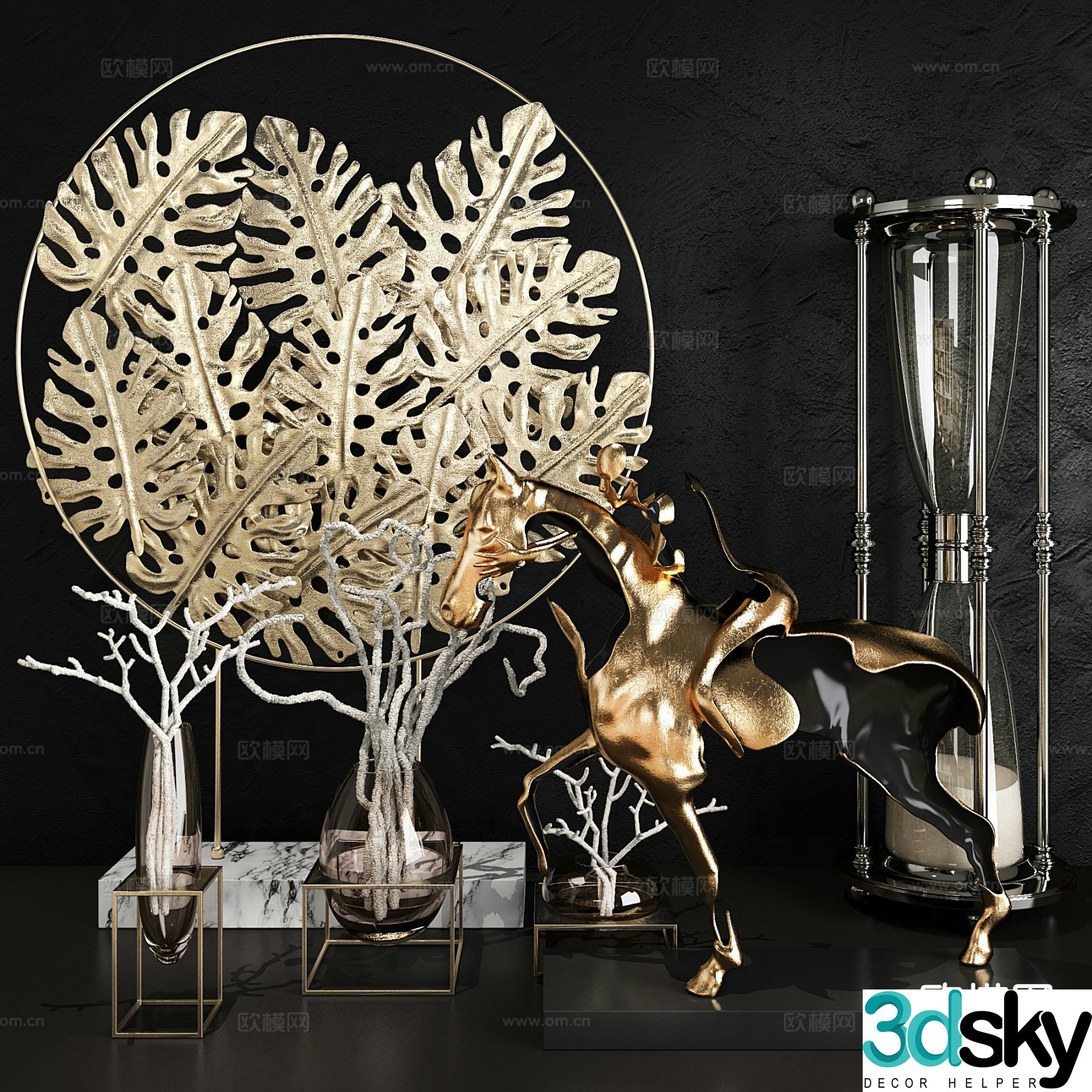 Modern decorations ornaments handicrafts furnishings 3D model