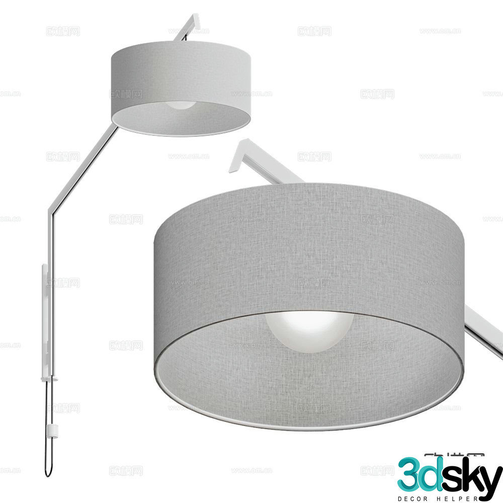 MODO wall lamp 3d model