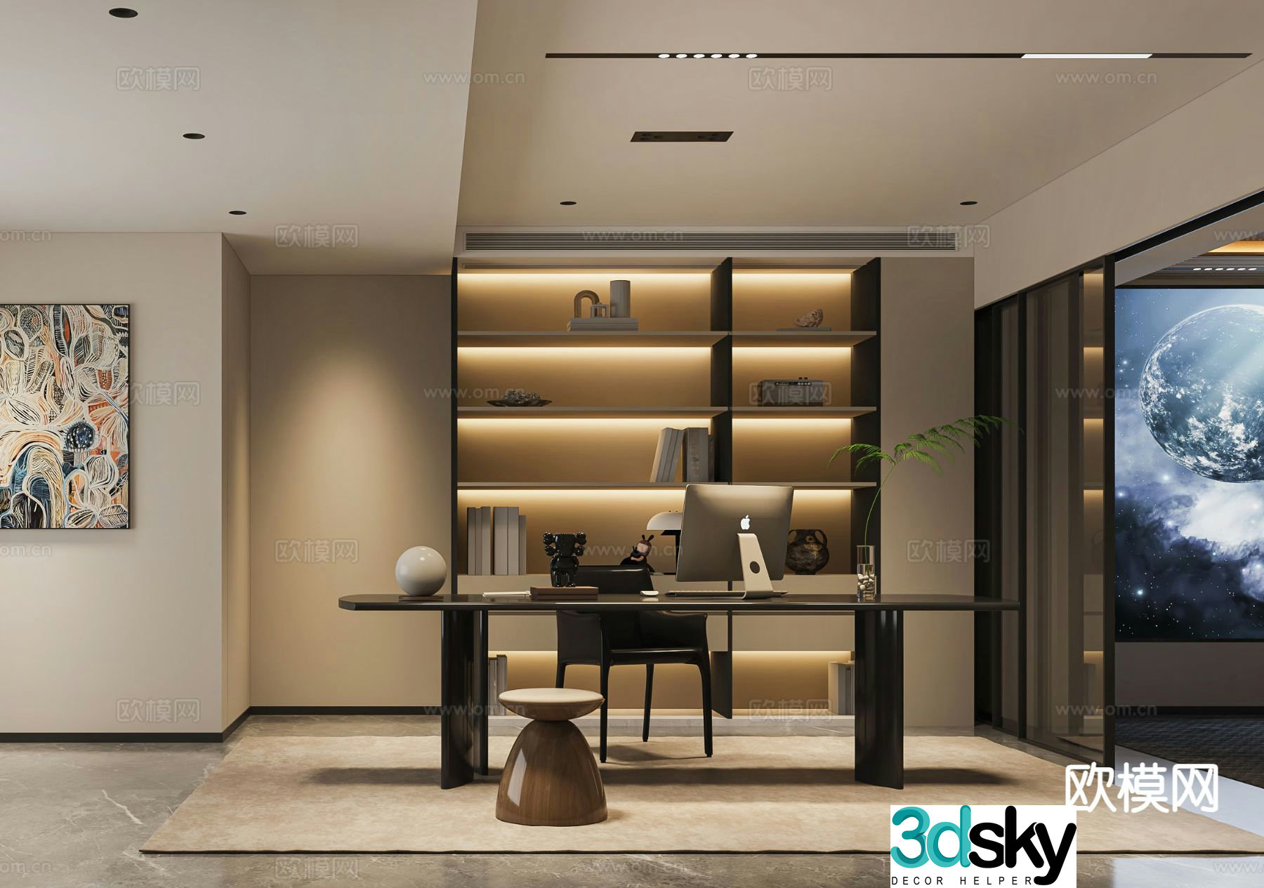 Italian study 3D model