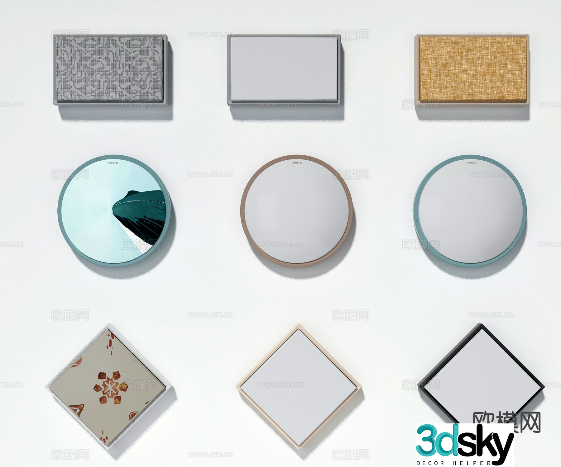 Modern ceiling lamp 3d model