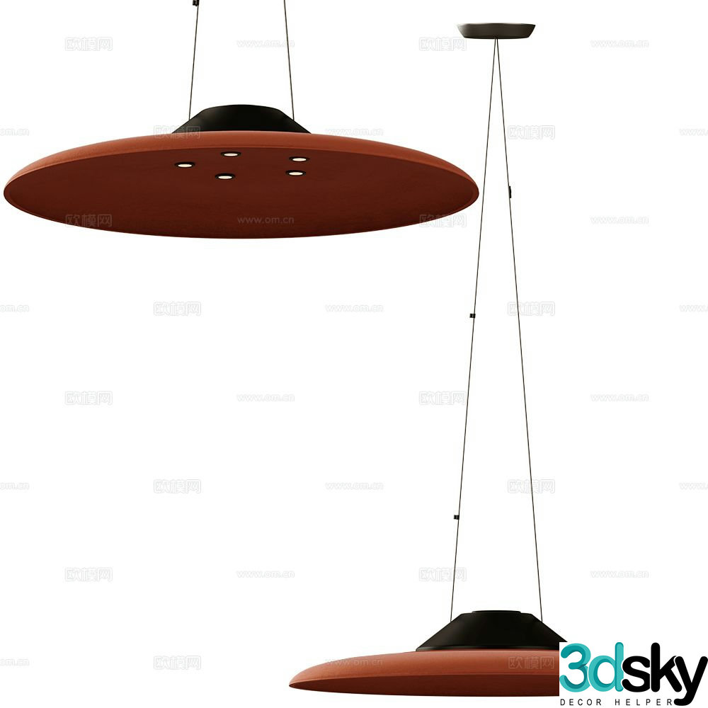 Ole dining room chandelier 3d model