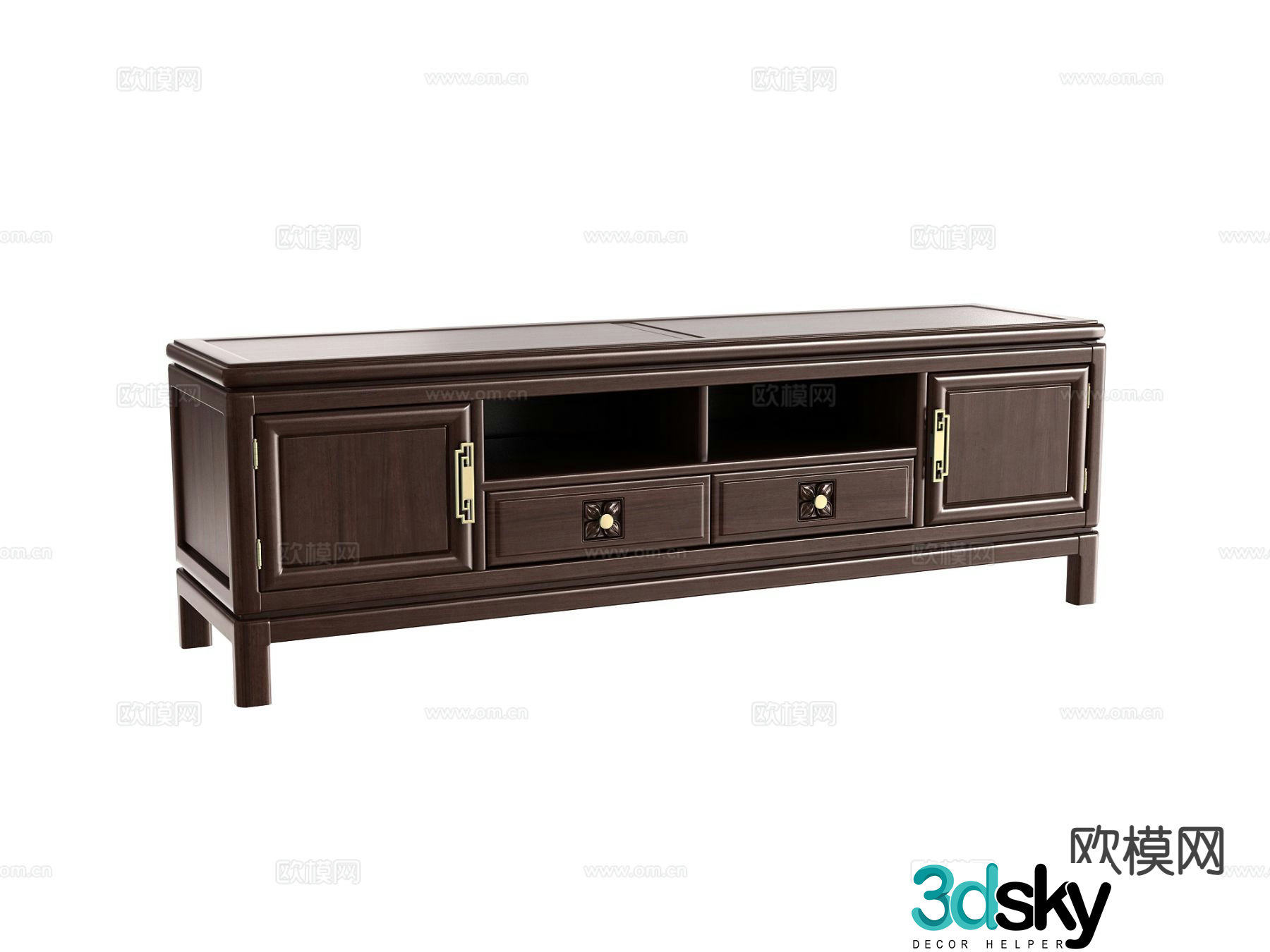 New Chinese style TV cabinet 3d model