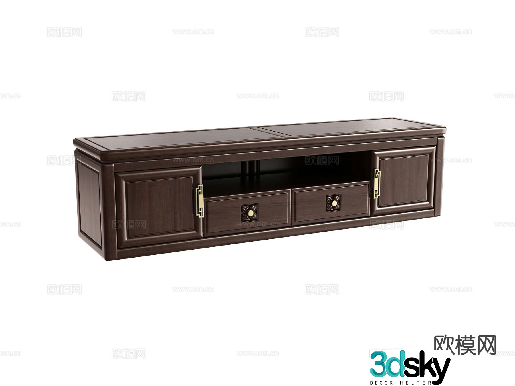 New Chinese style TV cabinet 3d model