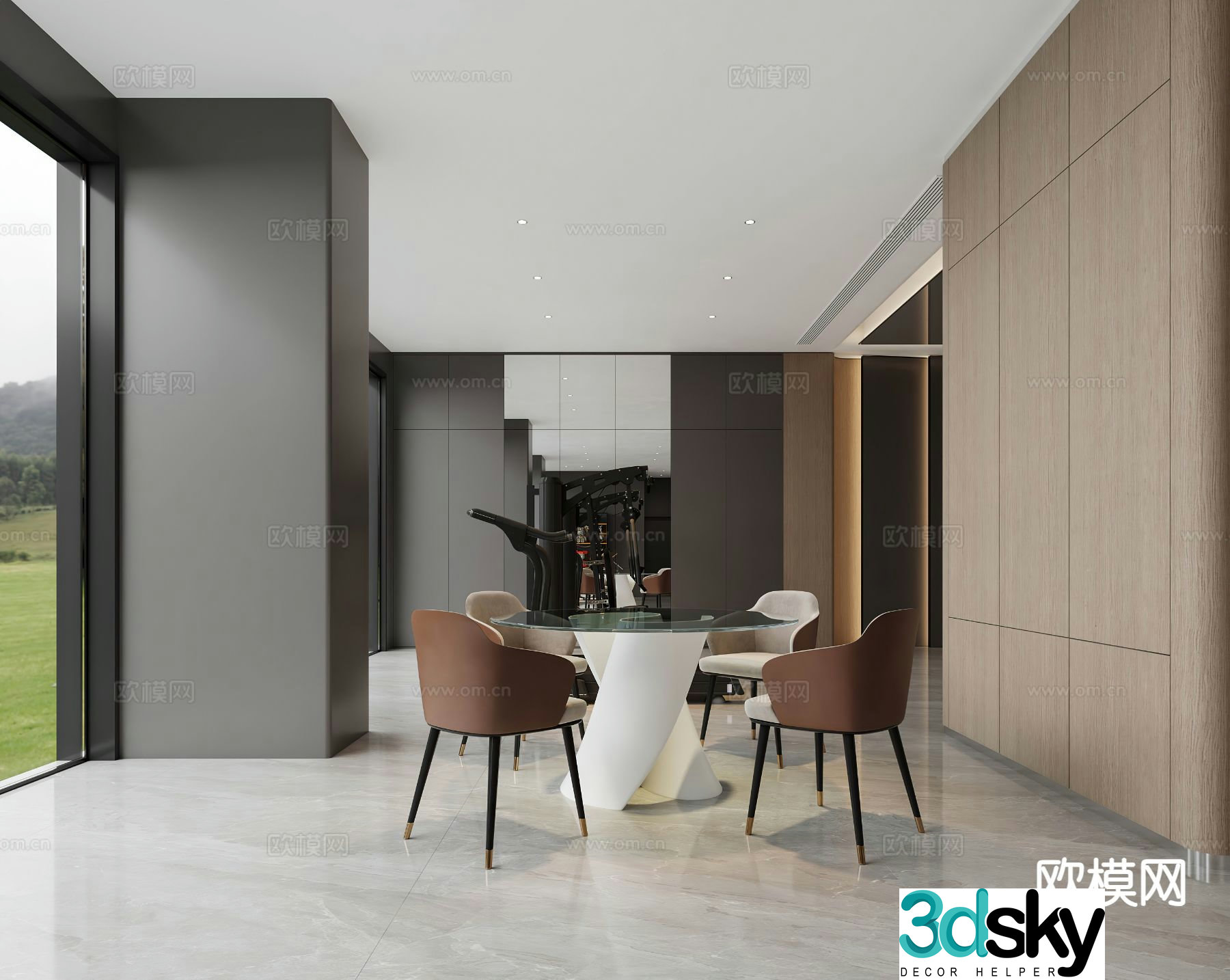 Italian restaurant 3d model