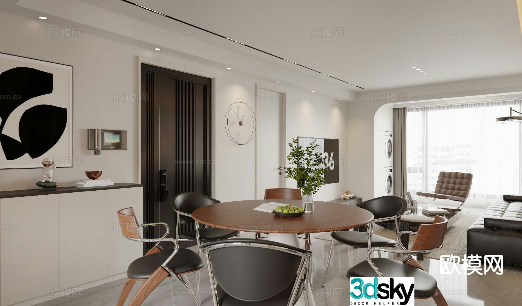 Modern restaurant 3d model