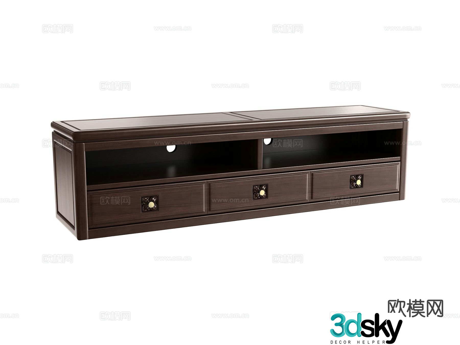 New Chinese style TV cabinet 3d model