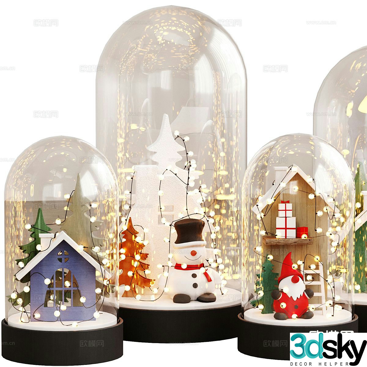 Modern Christmas ornaments crafts furnishings 3D model