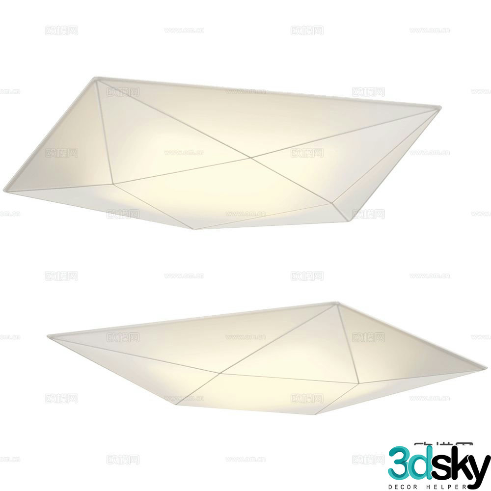 Ole geometric ceiling lamp 3d model