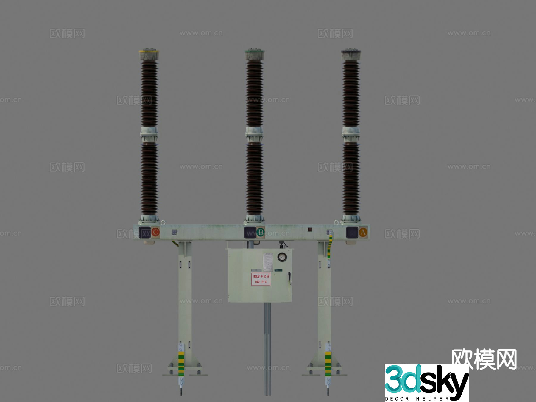 High voltage circuit breaker circuit breaker 3d model