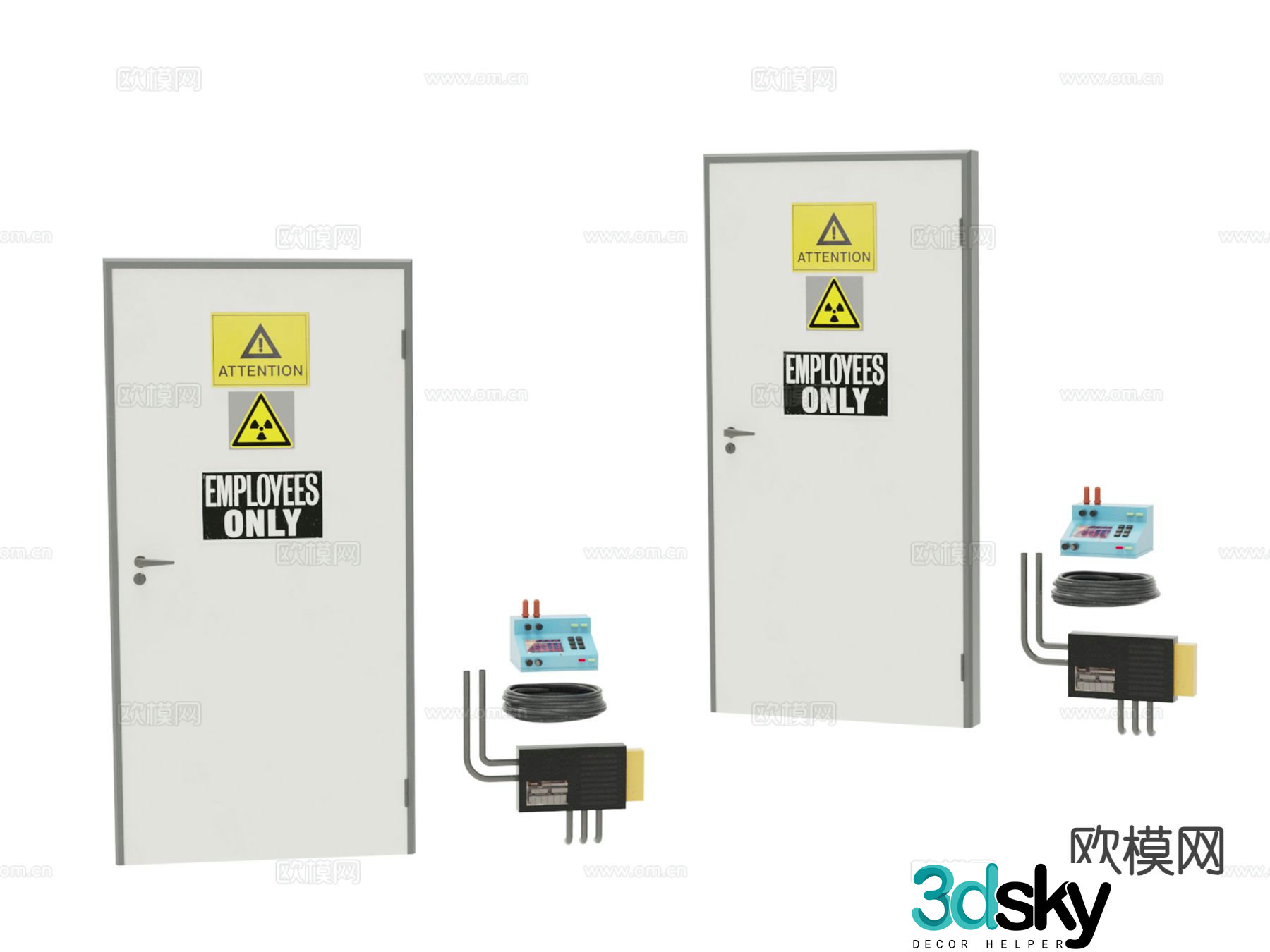 Industrial equipment equipment 3d model