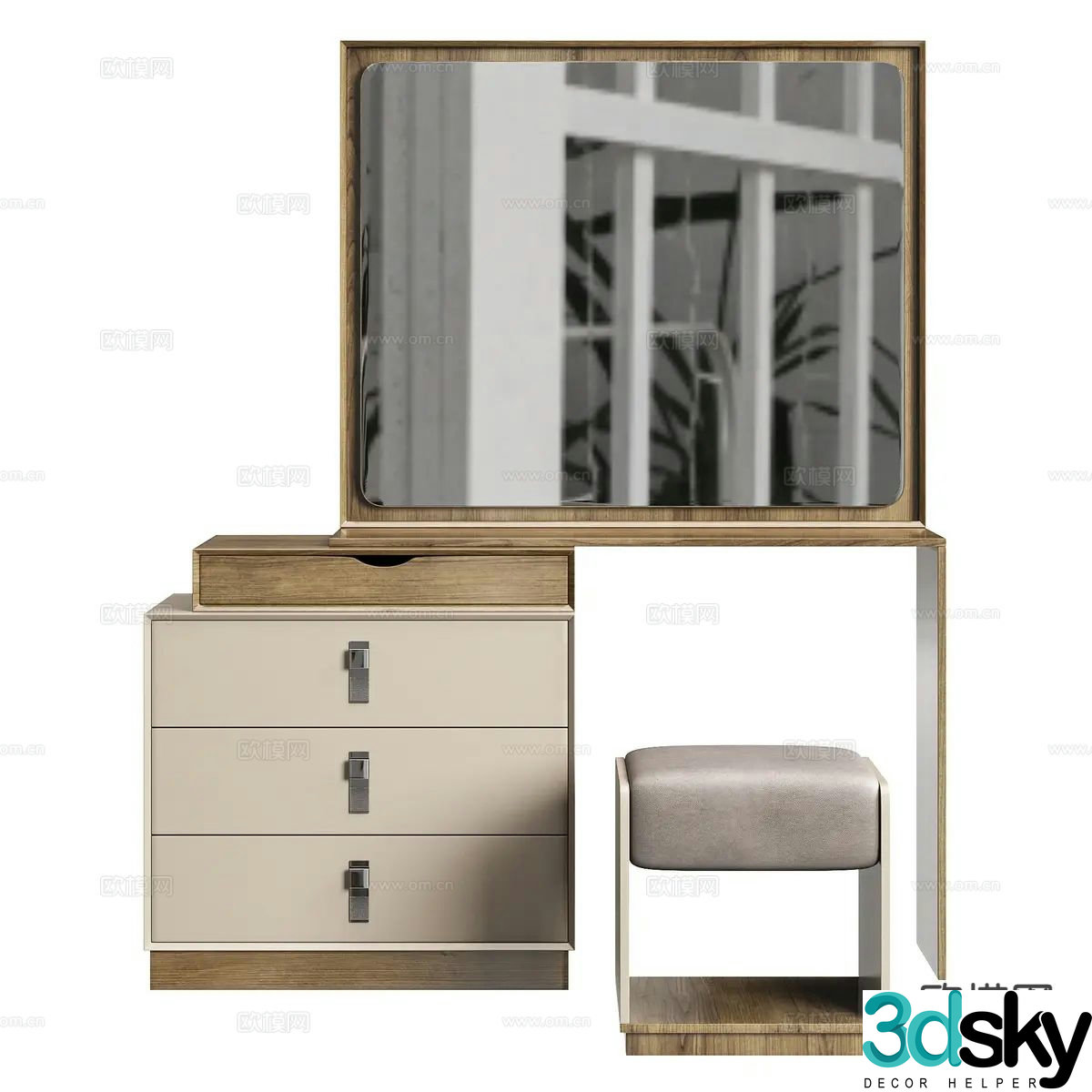 Modern dressing table dressing table 3d model