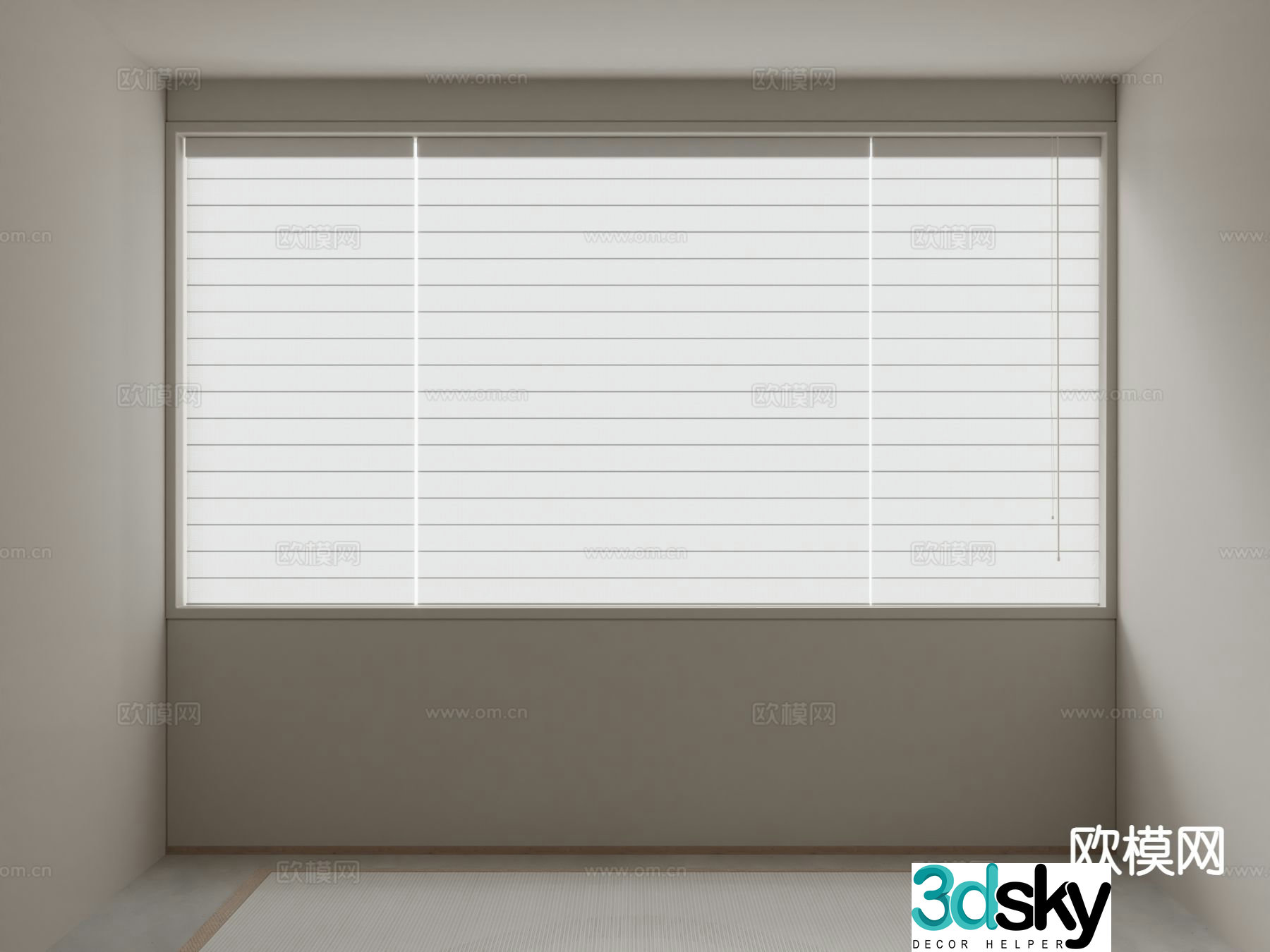 Oluce curtains venetian blinds 3d model