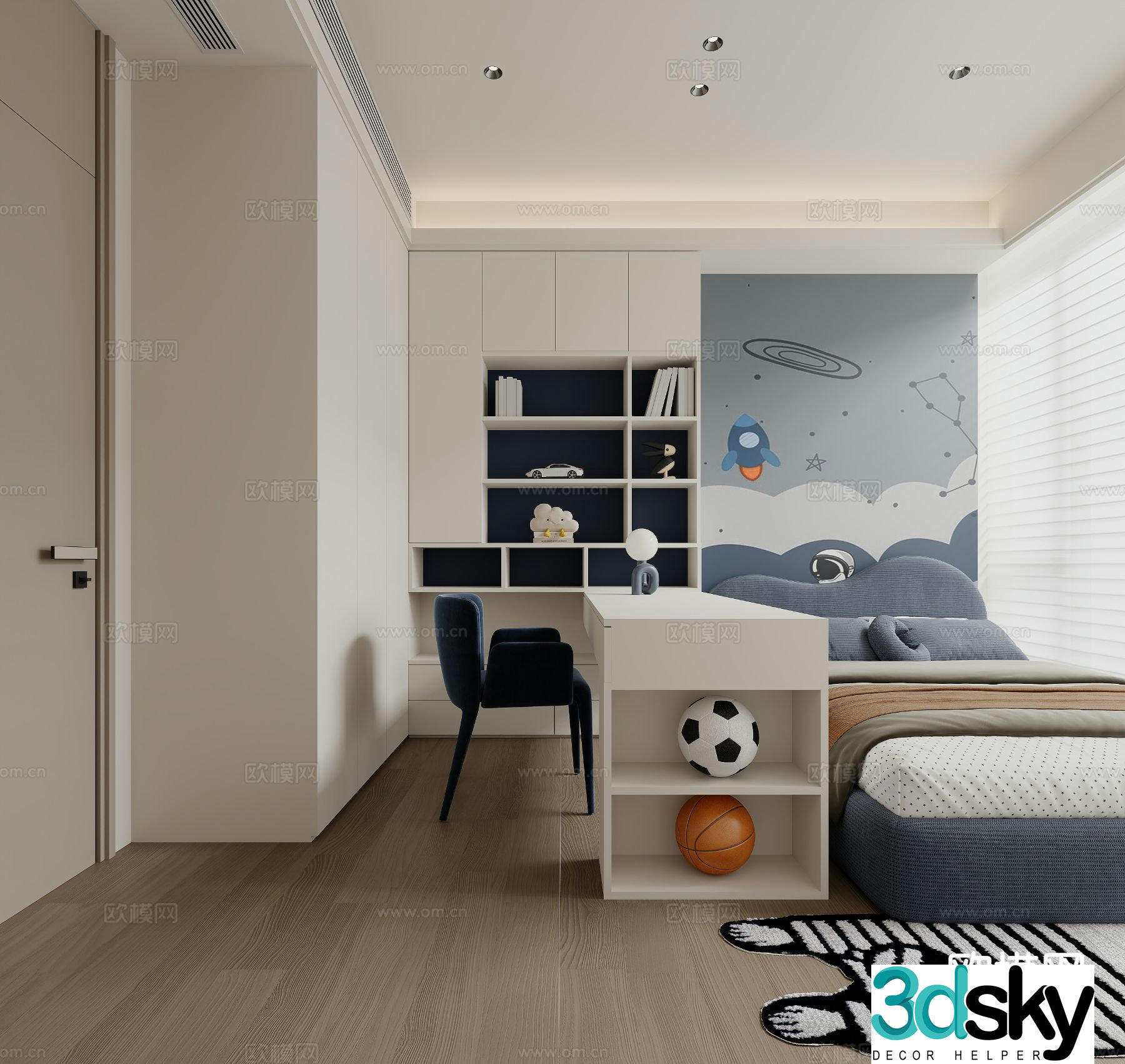 Tatami children’s room boy’s room 3d model