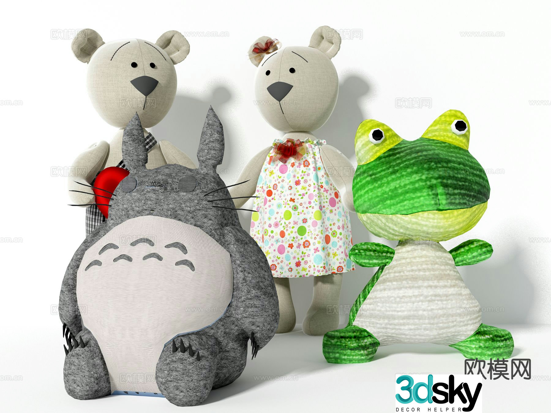 Children’s toys dolls plush toys cartoon toys 3d model