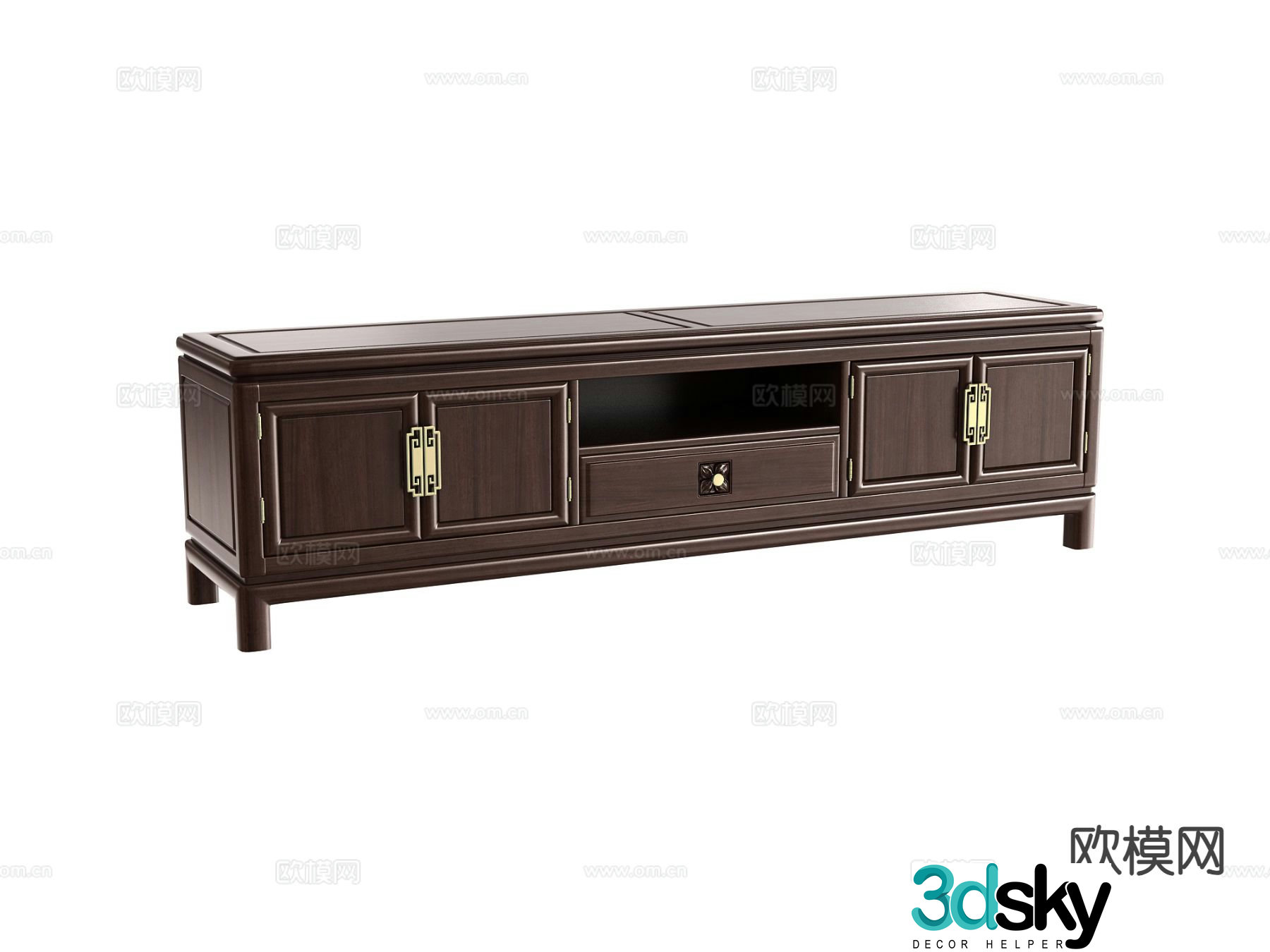 New Chinese style TV cabinet 3d model