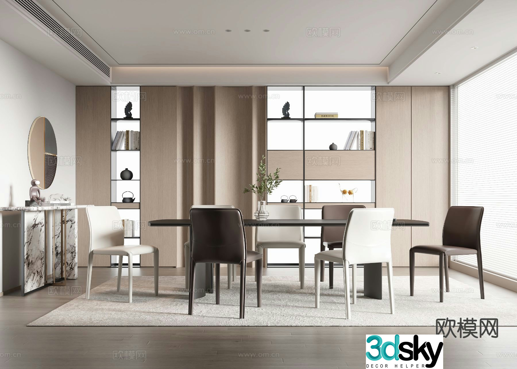 Modern restaurant 3d model