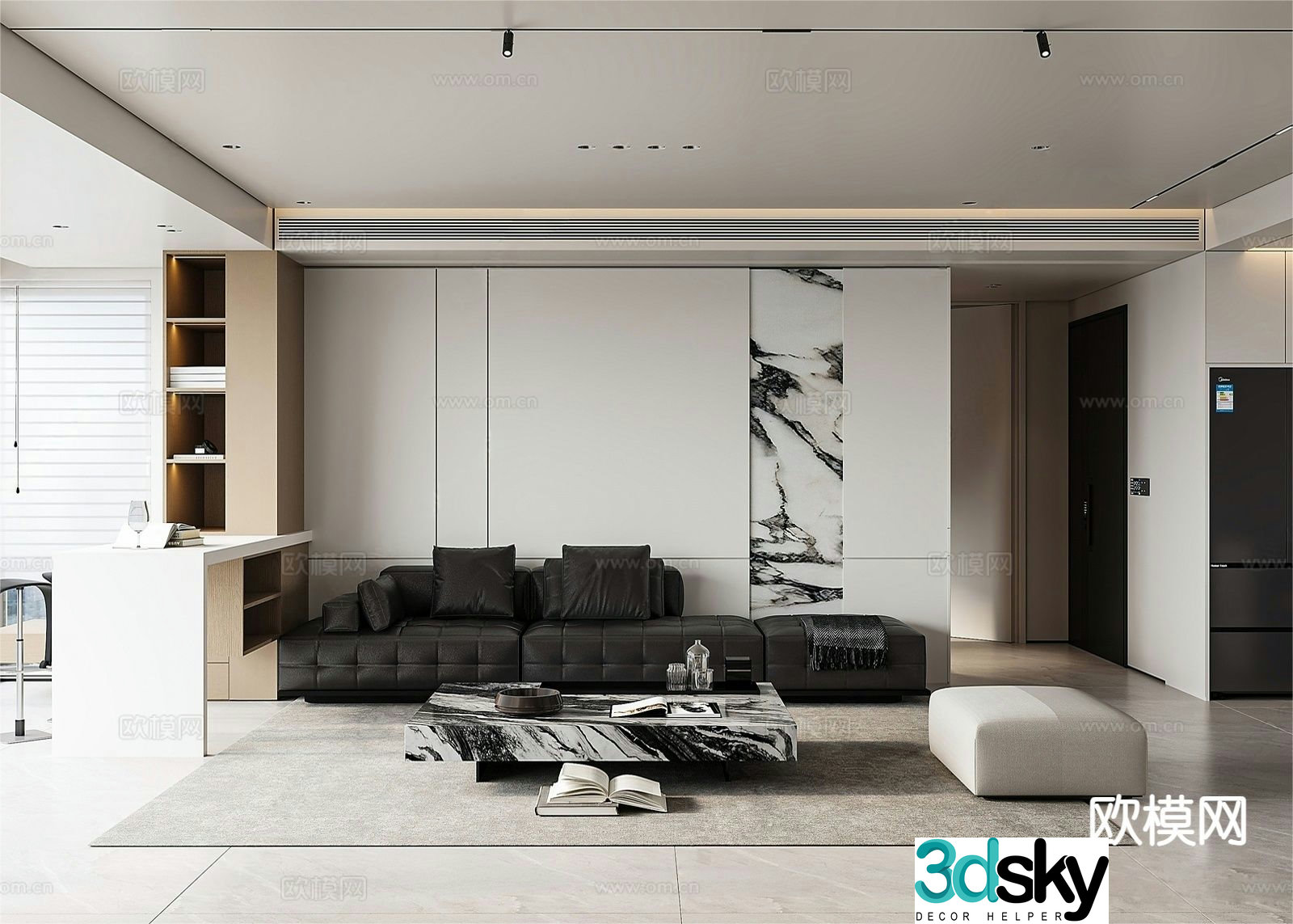 Italian living room 3d model