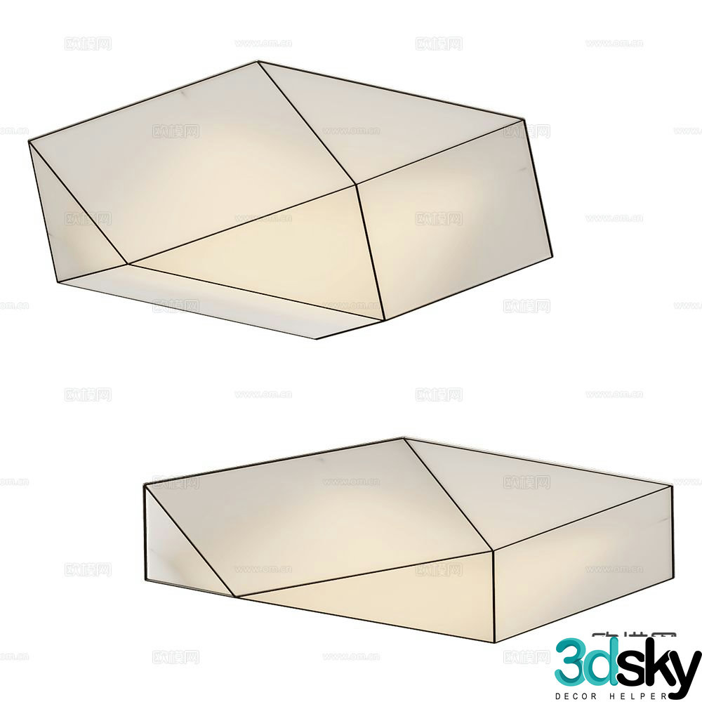 Ole geometric ceiling lamp 3d model
