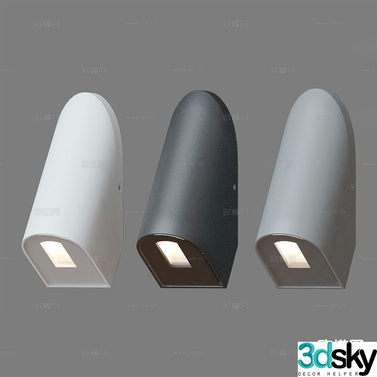 Modern simple spotlight downlight 3d model