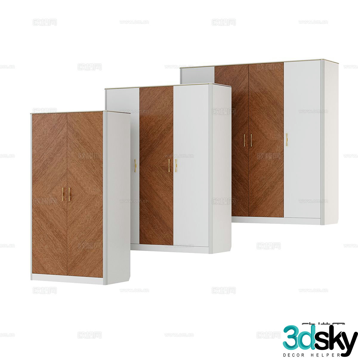 modern wardrobe wardrobe 3d model
