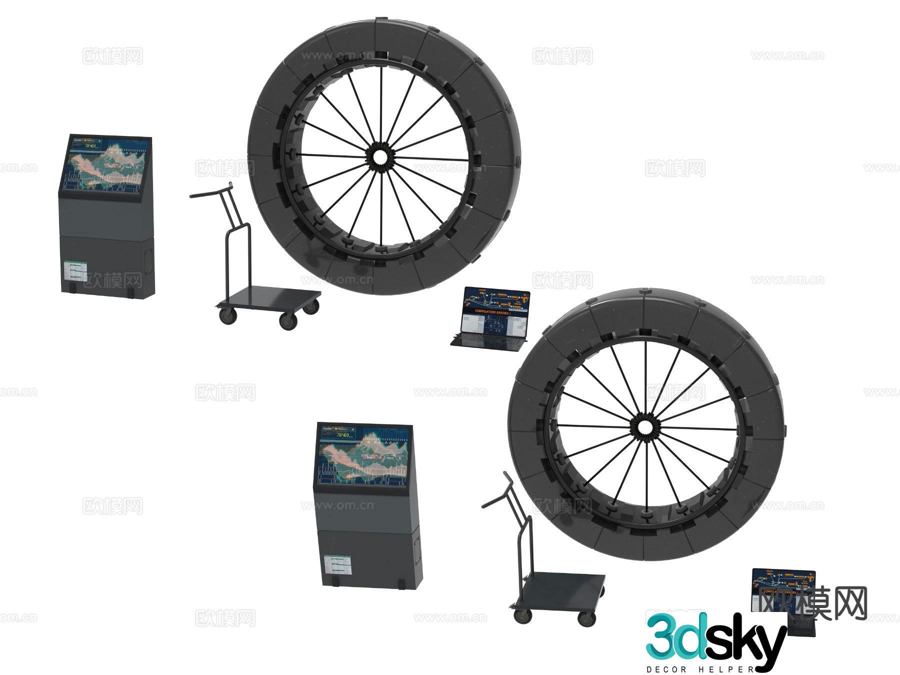 Industrial equipment equipment 3d model