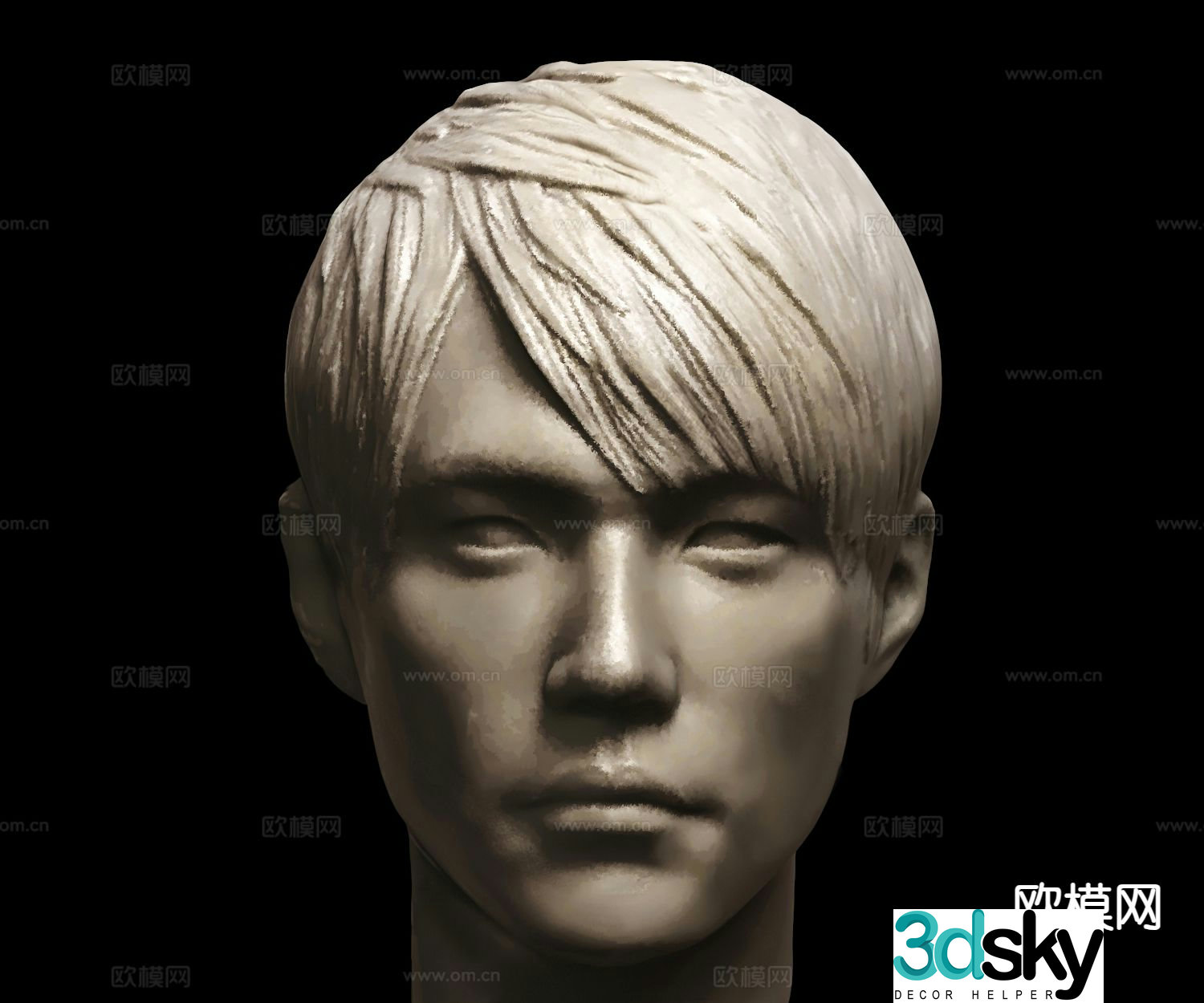 Star avatar Jay Chou head sculpture 3D model