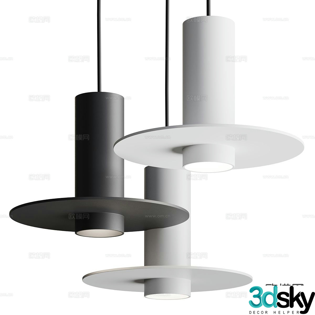Simple small chandelier 3d model
