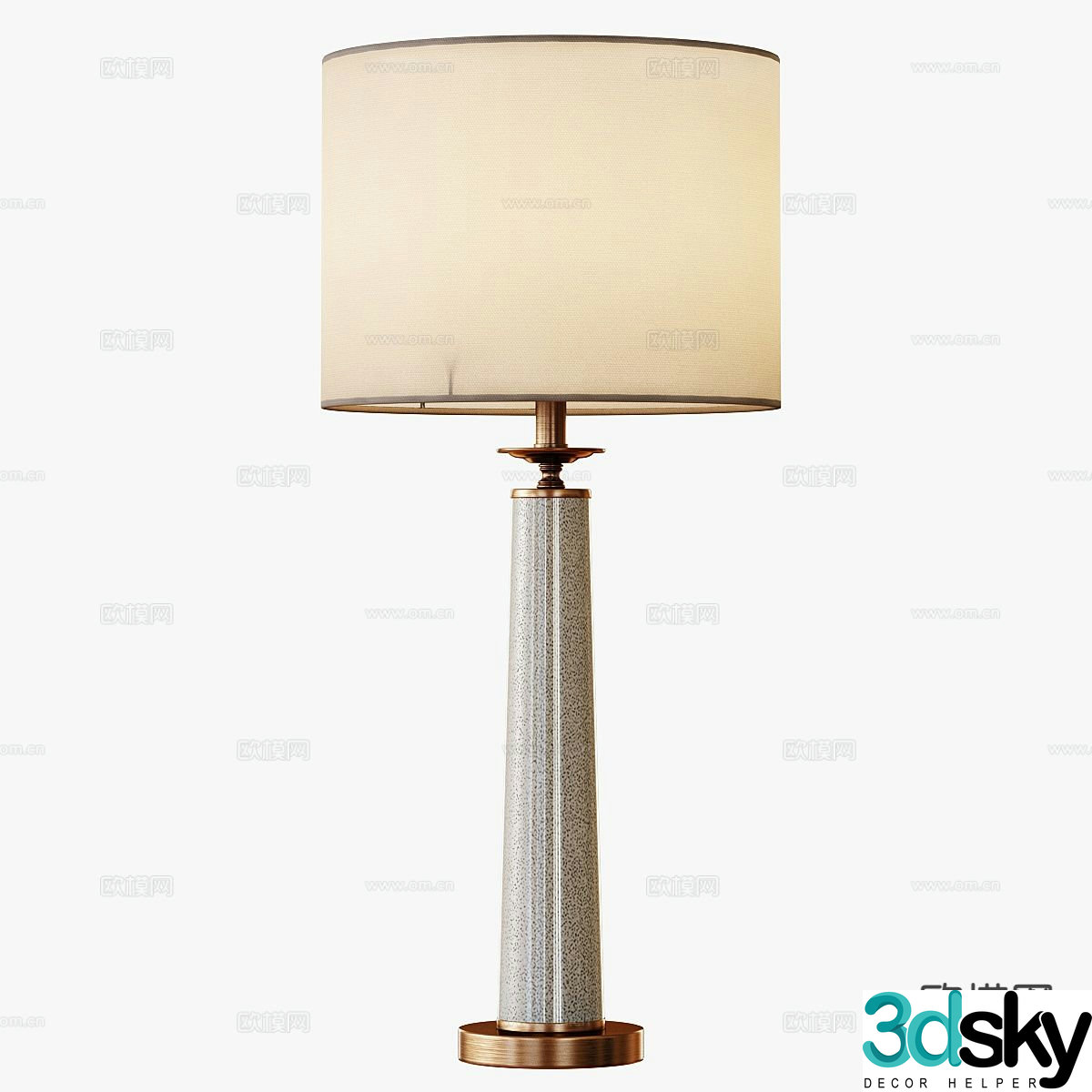 Light luxury table lamp 3D model