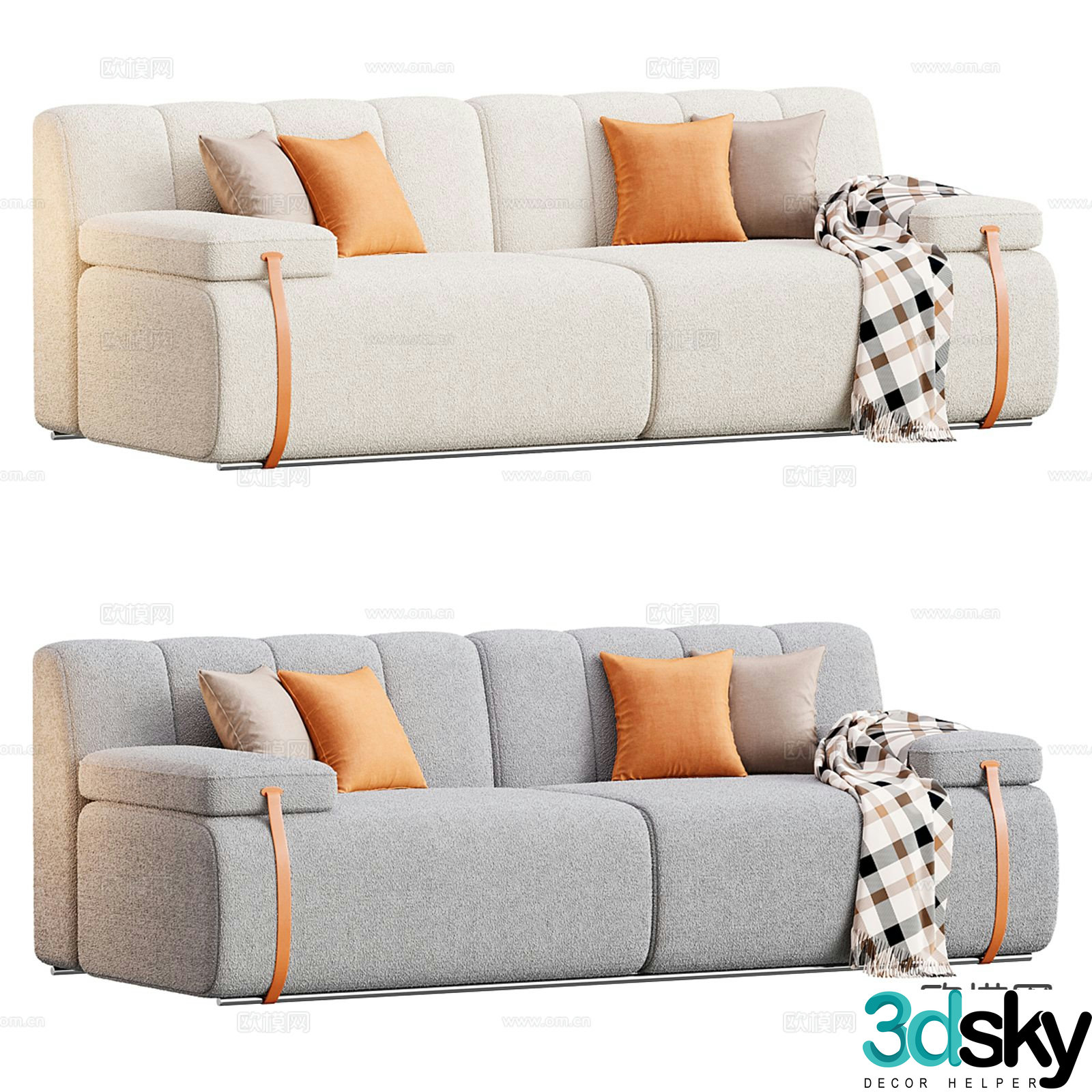 Modern love sofa 3d model
