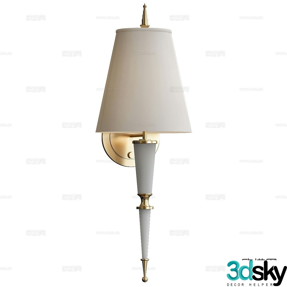 Light luxury wall lamp 3D model