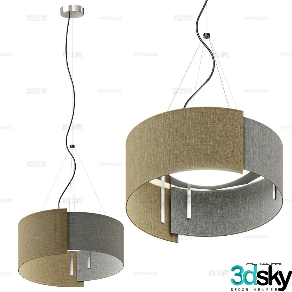 MODO Italian small chandelier 3D model