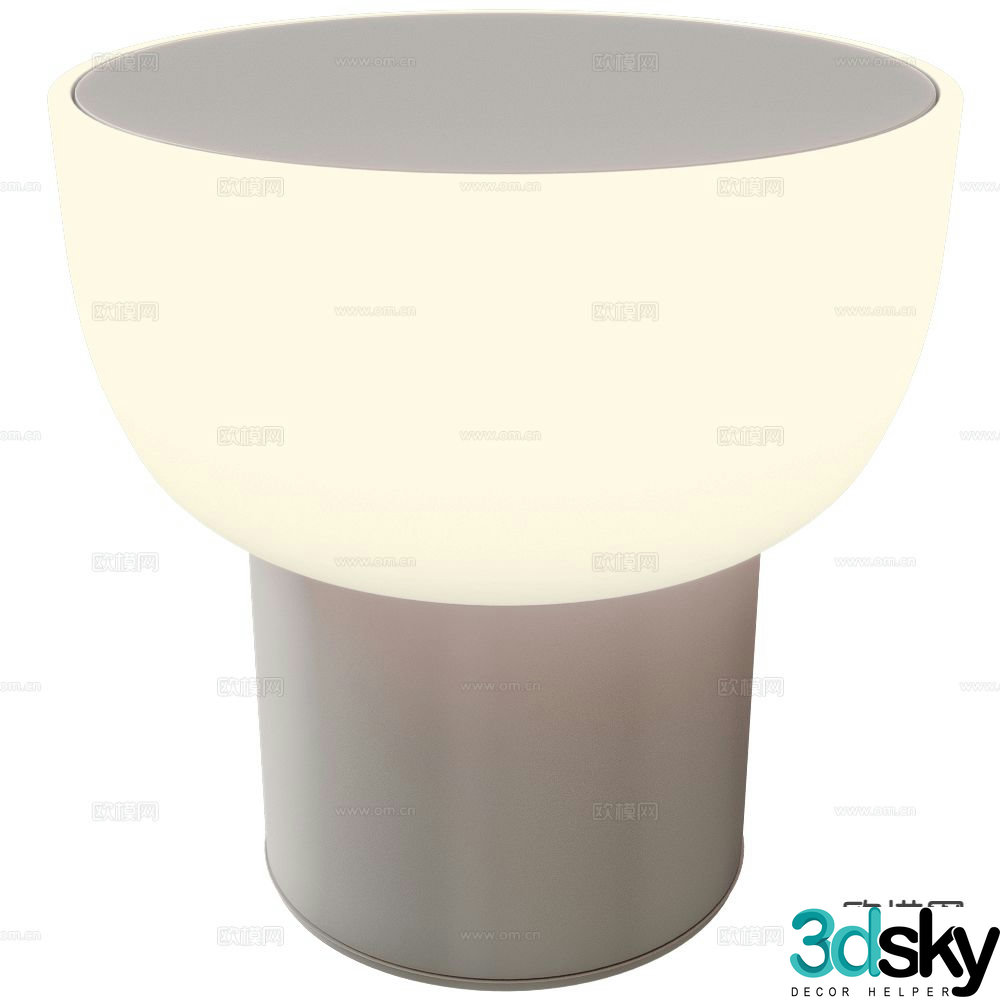 Alma acrylic table lamp 3d model